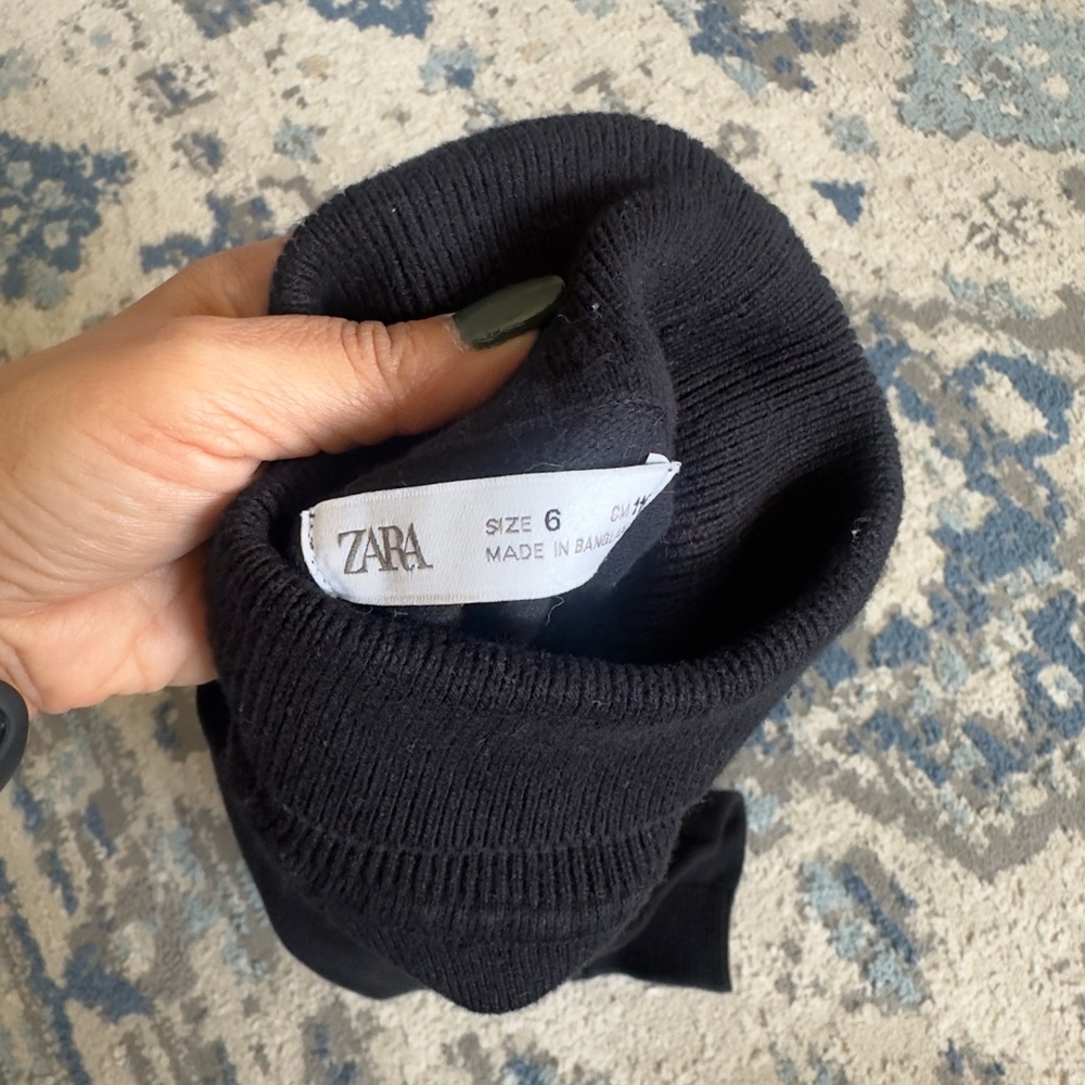 Zara Elegant Black Turtleneck